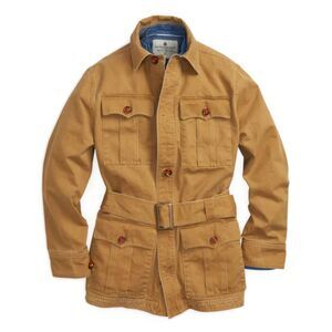The Territory Ahead Amboseli Safari Jacket with Belt in Dijon Tan size Medium